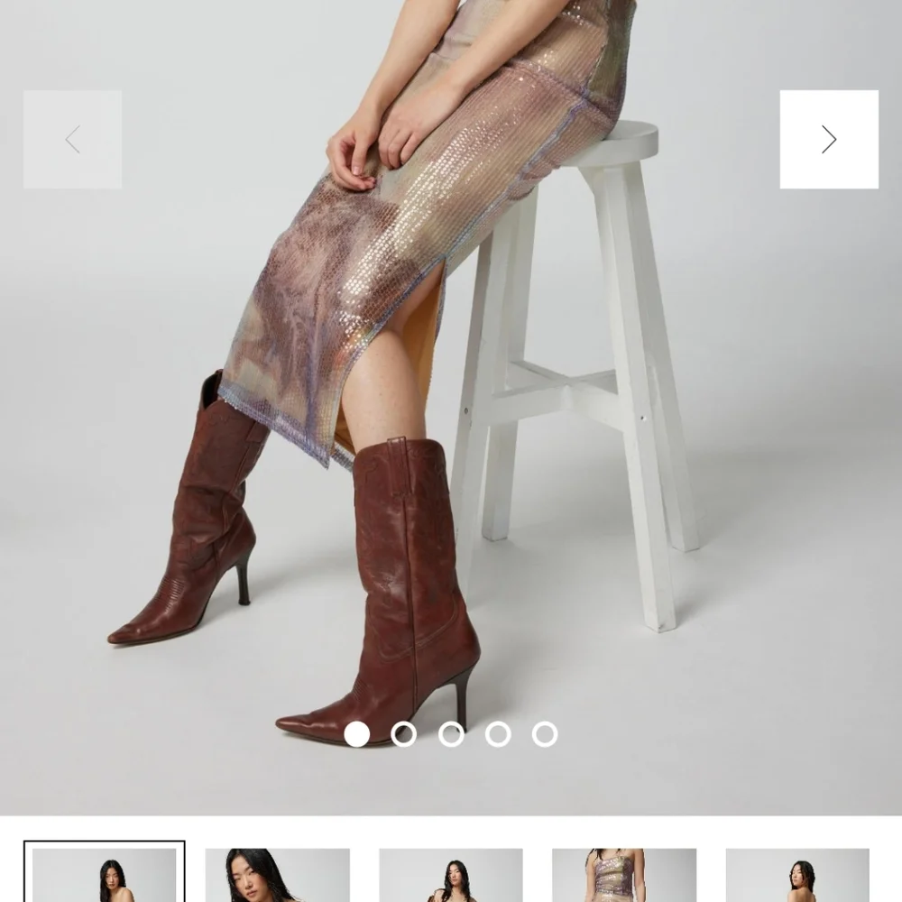 Urban outfitters sequin long skirt medium, new - Picture 5 of 6